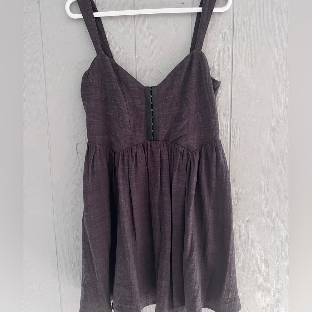 Millibon NWOT Lined Charcoal Dress SMALL